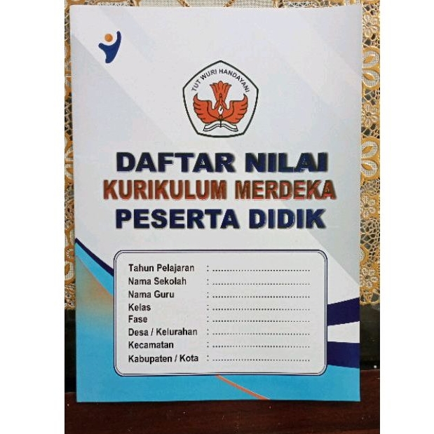 

Buku Daftar Nilai Kurikulum Merdeka jengjang SD SMP SMA/kertas berwara