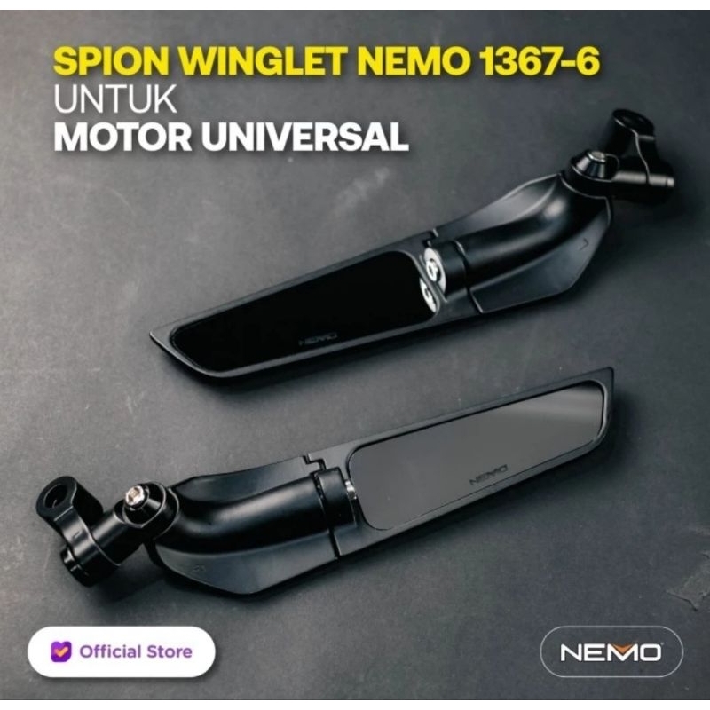 KACA SPION WINGLET NEMO UNIVERSAL SPION WINGLET UNIVERSAL MEREK NEMO ORIGINAL