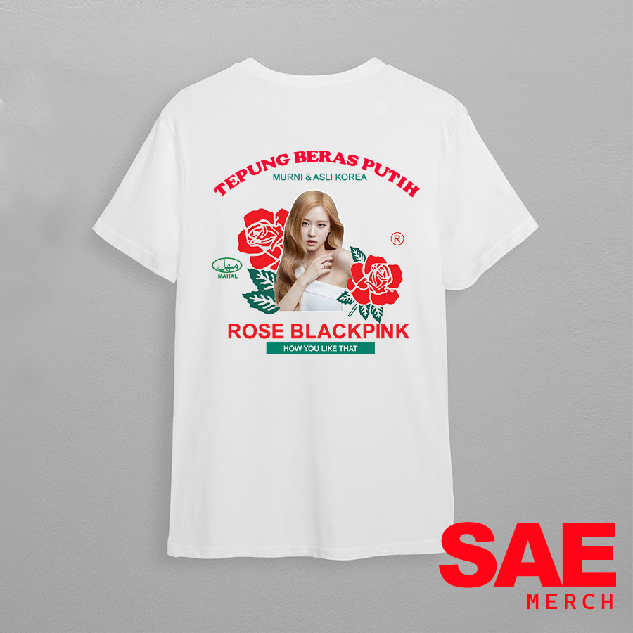 Kaos Rose BLACKPINK - Kaos Rose Band - Kaos Plesetan