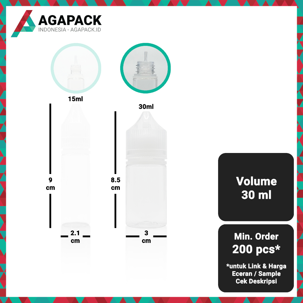 Botol Tetes Chubby V4 30ml 30 ml u/ Liquid Pod SaltNic Salt Nic Pods