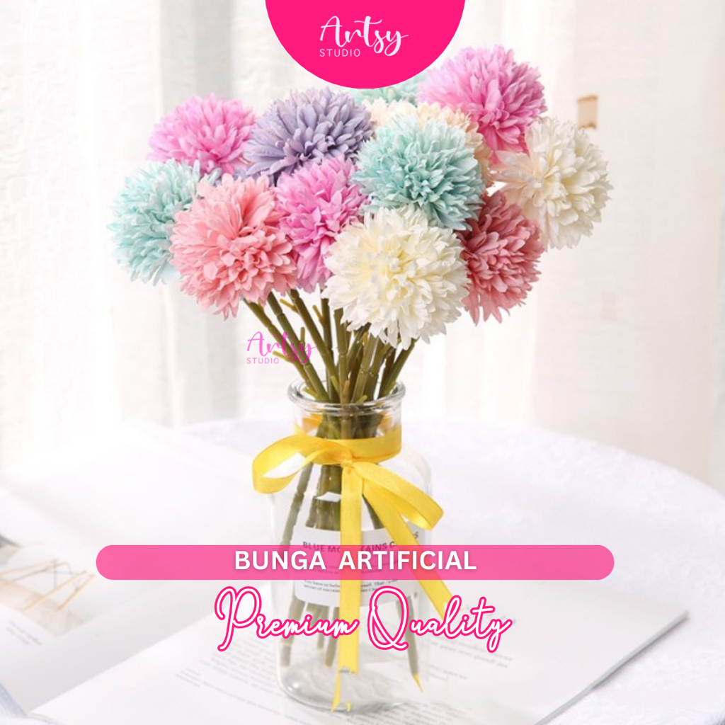 Artsy Studio Bunga Imitasi Palsu Artificial Flower Properti Foto Dekorasi Rumah