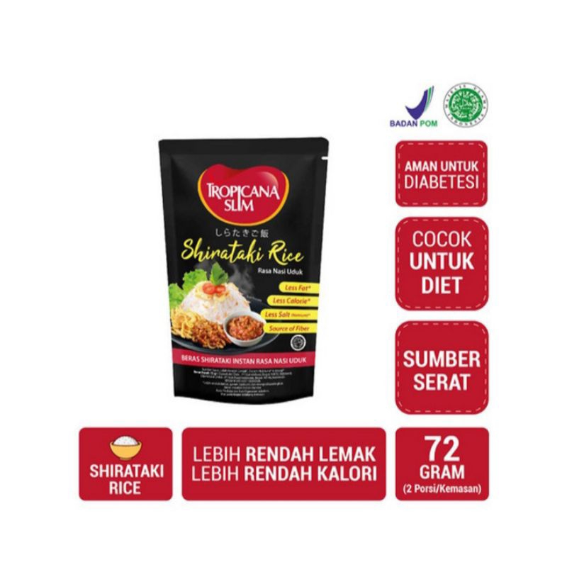 

TROPICANA SLIM shirataki Rice Rasa nasi uduk 72g