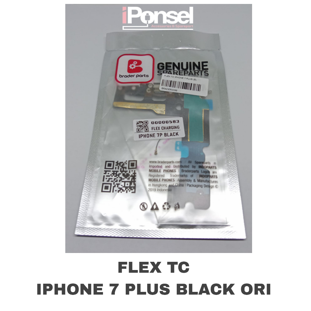 FLEX TC IPHONE 7 PLUS BLACK WHITE ORI