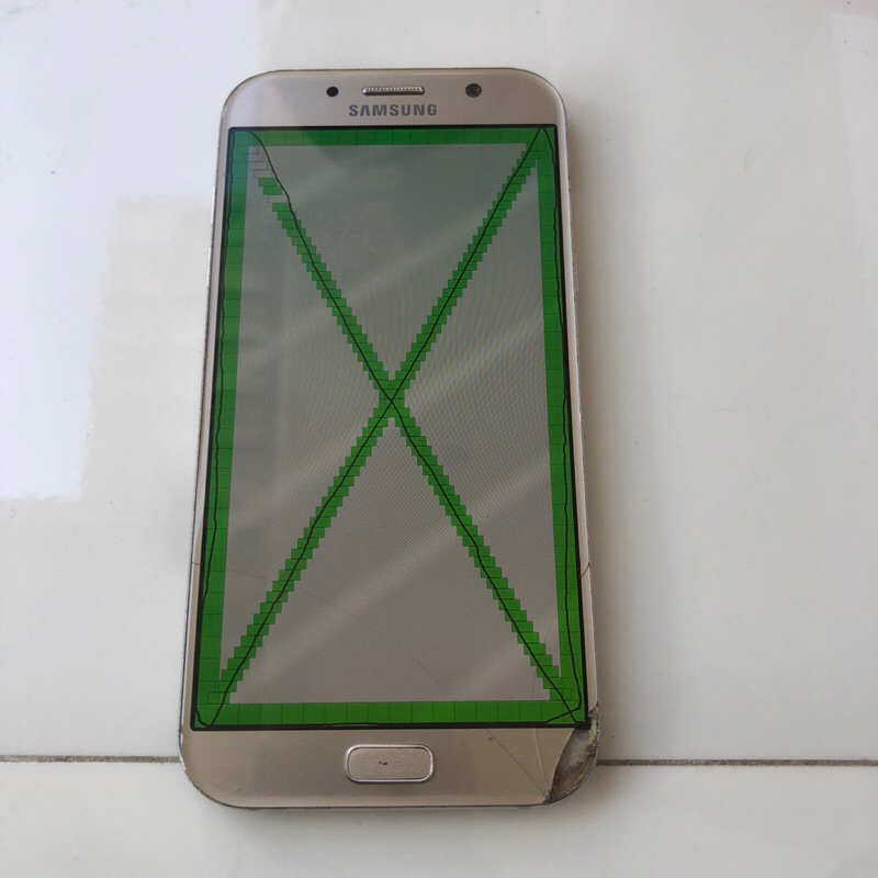 lcd touchscreen frame samsung galaxy a7 2017 sm a720f ds original ori copotan