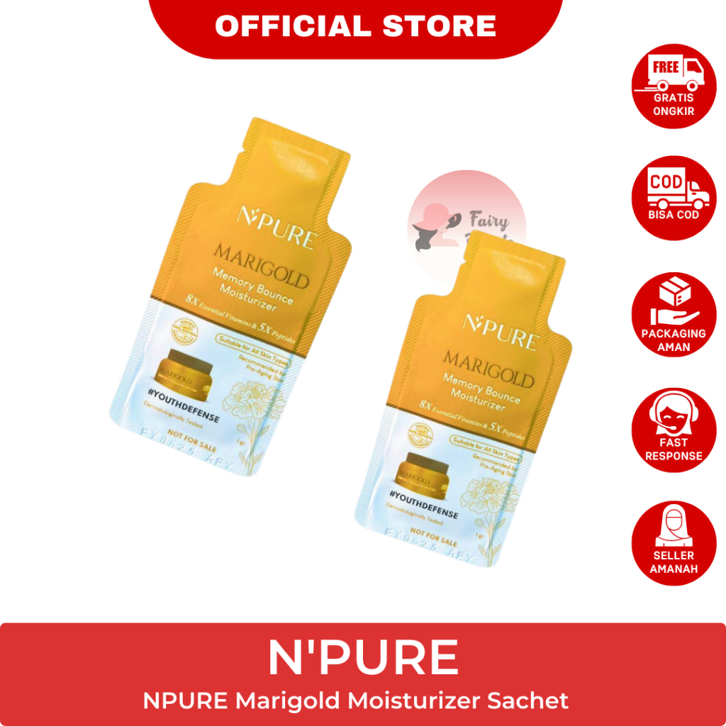 NPURE Moisturizer Marigold Sachet untuk semua jenis kulit