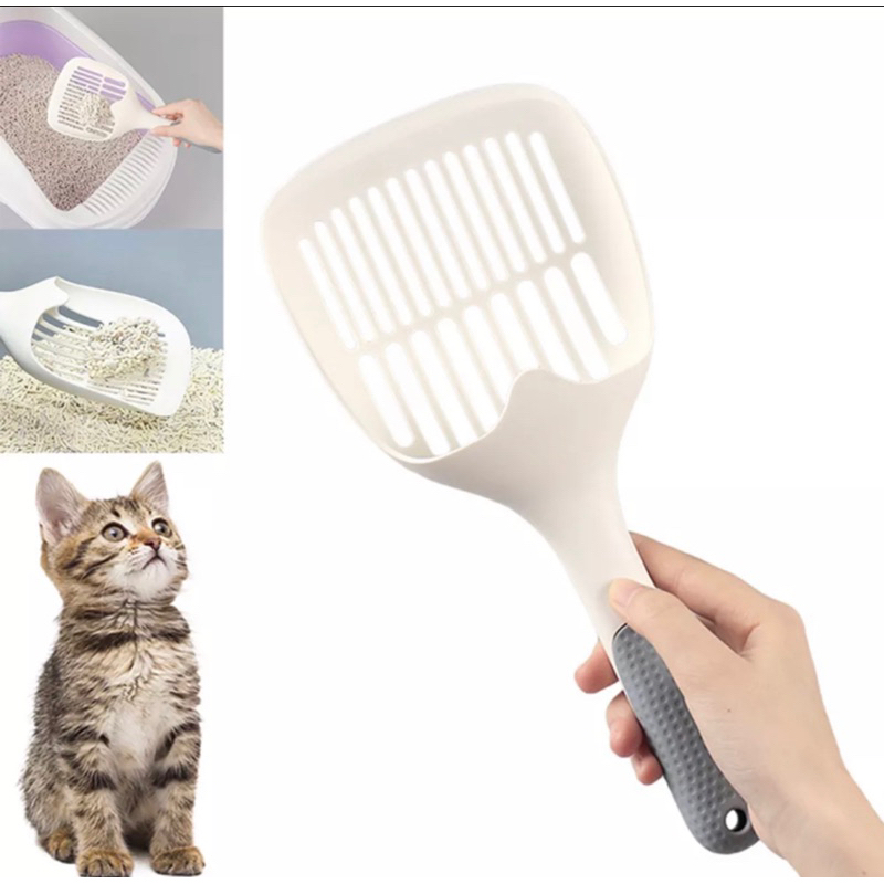 Sekop Pembersih Kotoran Kucing Cat Litter Scoop Serokan Pasir Skop Sendok Poop Kucing Anjing Hamster