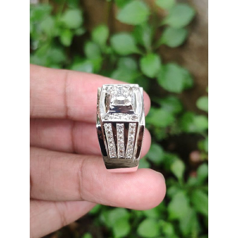Termurah... kwalitas terjamin Harga pengrajin cincin pria silver handmade berlian asli cincin cowok 