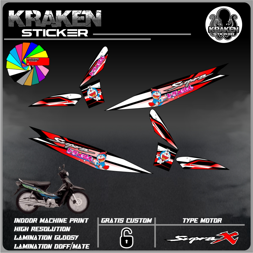 Stiker Striping SUPRA 100 Striping List HONDA SUPRA 100 code 08