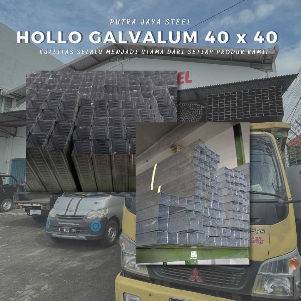 HOLLO ATAP GALVALUM 40/40 (4 CM x 4 CM)