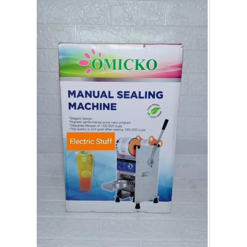 Mesin Press Gelas Jus Omicko Jumbo C39 / Mesin Sealer plastik cup / Cup Sealer Omicko C39 / Cup Seal