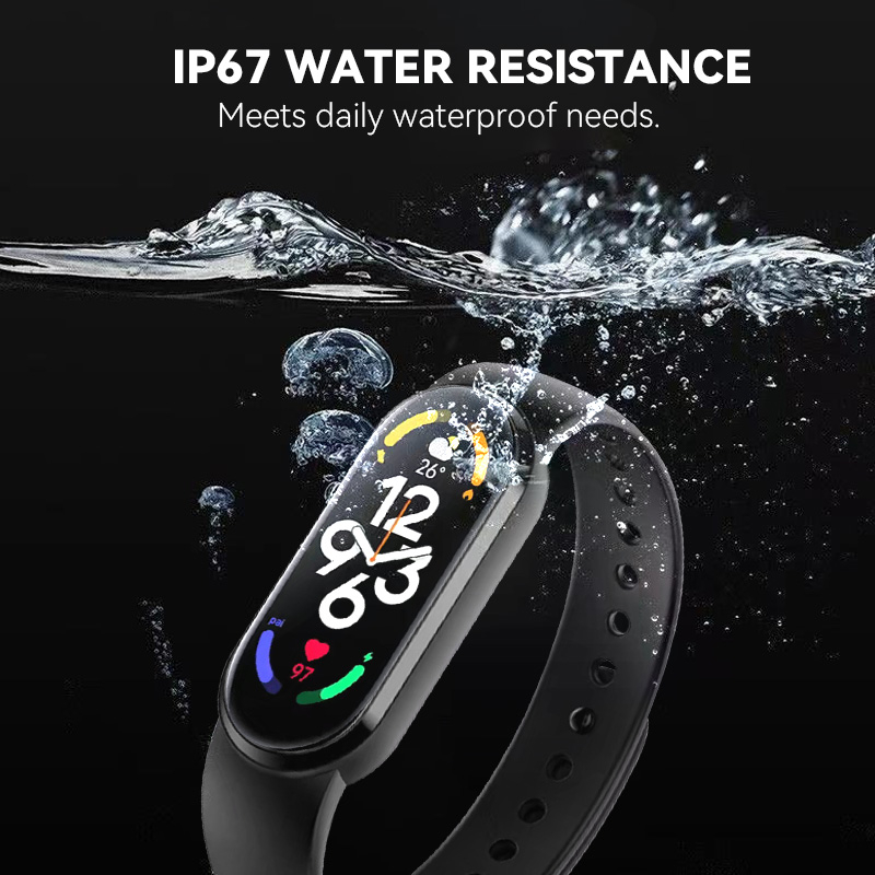 GOONE NEW 2023 M8 Smartwatch Bluetooth IP67 Waterproof Touch Screen Smartband Bracelet Play Music Sport Health Tracker Blood Pressure Monitoring Jam Tangan Pria Jam Tangan Wanita-3