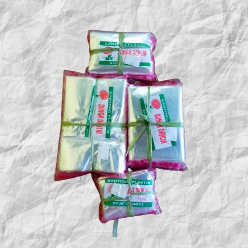 kantong plastik bening/ PP Dahlia UK 11x22