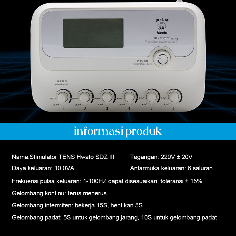 ❣️Garansi&amp;Hadiah❣️Hwato Stimulator SDZ III / SDZ 3 Hwato / Terapi Akupuntur Stimulator Elektro/Alat Tens Fisioterapi Akupuntur