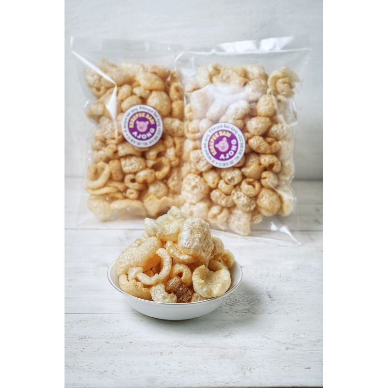

KERUPUK BABI AJONG 250gr( Ada sedikit2 SAMCAN)