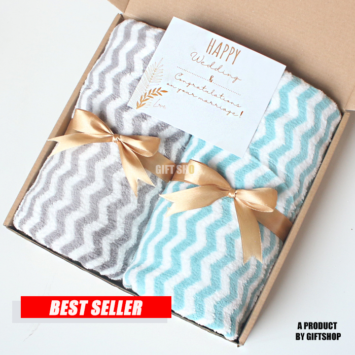 Handuk Couple Kado Pernikahan Hadiah Nikahan Untuk Sahabat Wedding Gift Hampers Seserahan