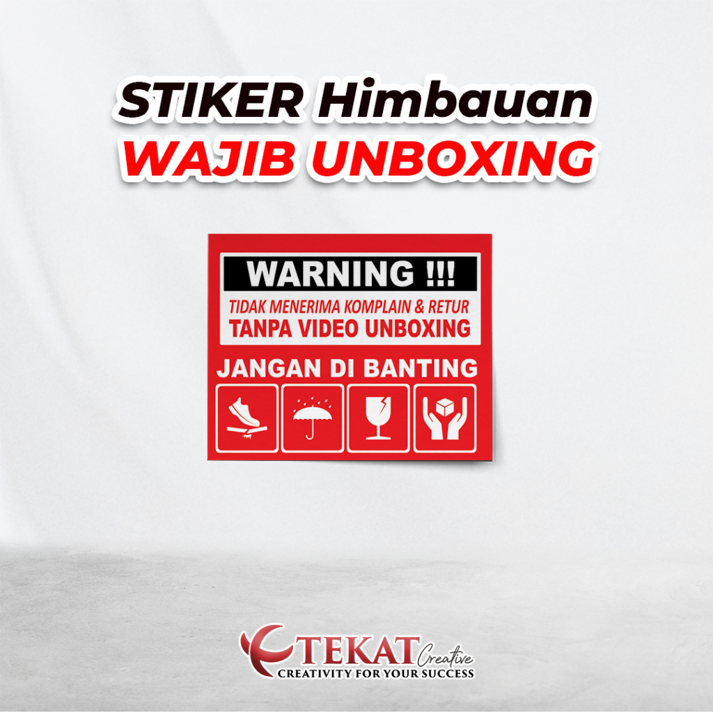 

- Ukuran 4x5 cm - stiker keperluan Online Shop