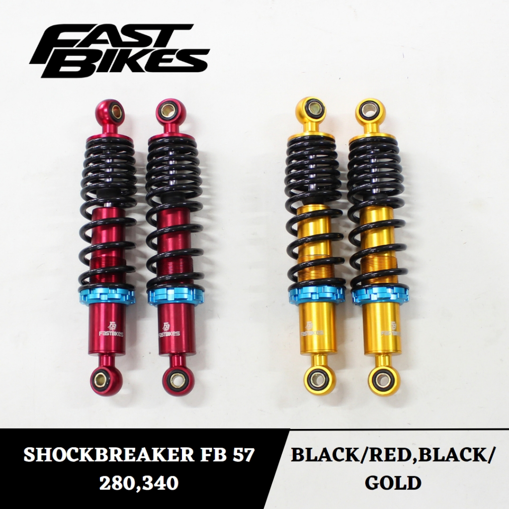 Shockbreaker Non Tabung Fast BIkes Shock Belakang Bebek Uk 280 340mm
