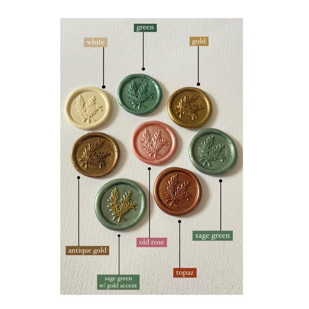 

Rosemarry 1 Piece LefavelaaCOIN Seal Wax Stamp Sticker Instant / Seal Wax Coin / Wax Seal / Stempel Lilin / Self Adhesive / Segel lilin Amplop Undangan Vintage