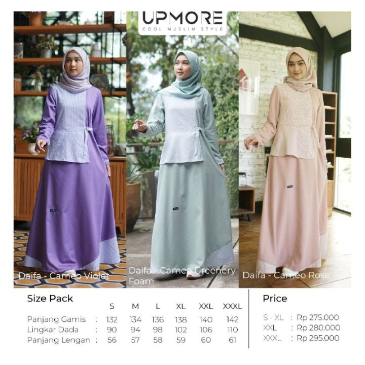 Dress Daifa Upmore Model Terbaru