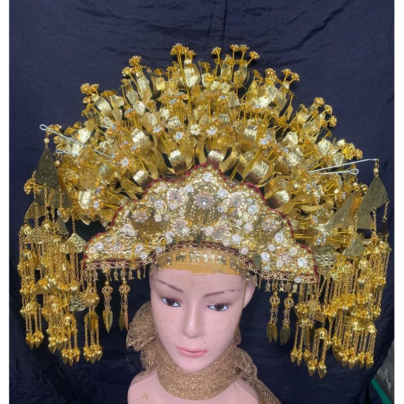 set pengantin Palembang premium/aksesoris pengantin palembang/adat palembang/pengantin palembang mod