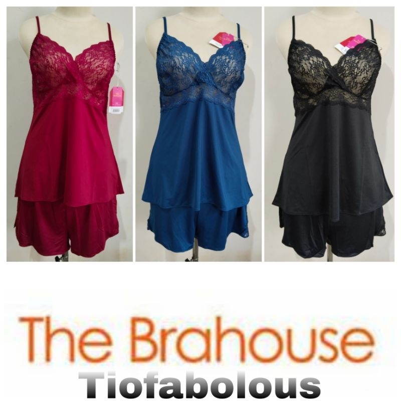 The Brahouse Lingerie Baju Tidur Sexy Free Size Atasan Bawahan TFBLGR03