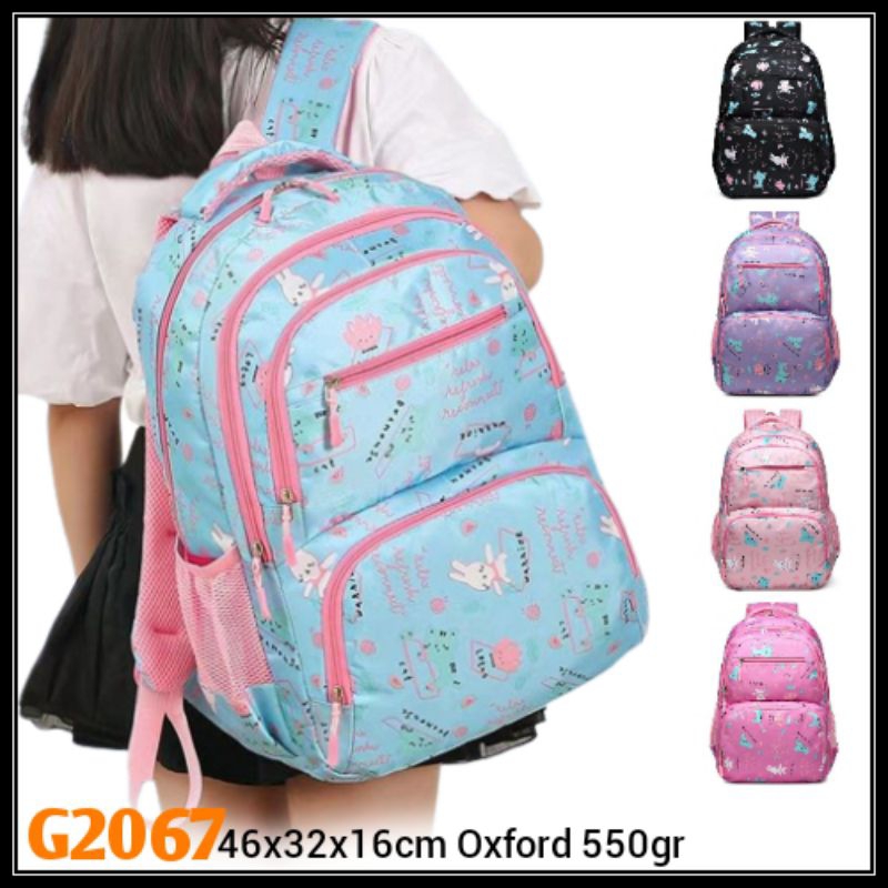 Gij. Tas Ransel Anak Perempuan Girl Backpack  G2067 K2229 1kg2 GIRLS SCHOOL BACKPACK ransel Cewek Wa