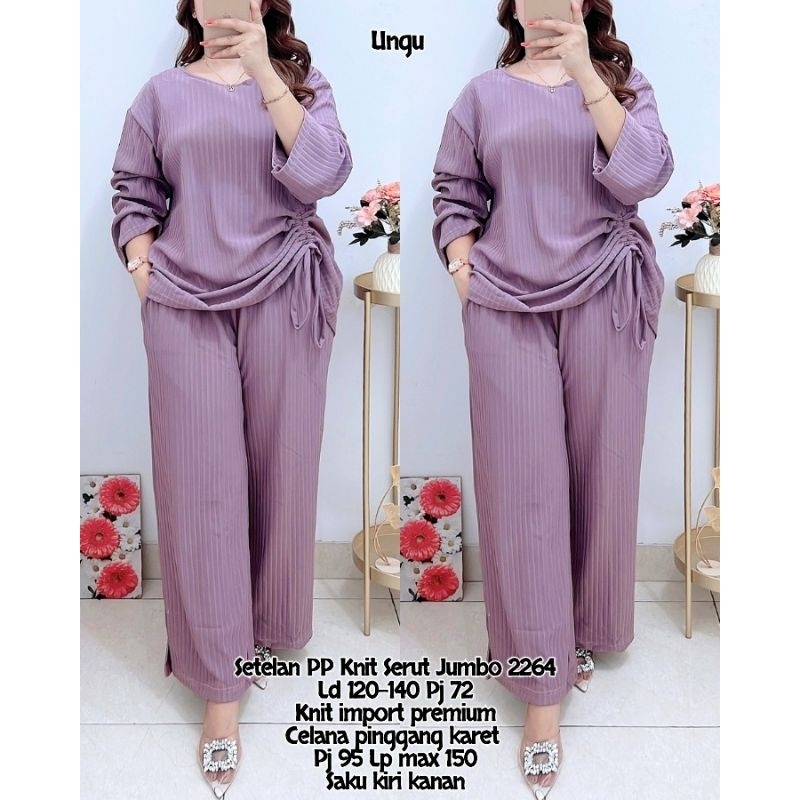 Set Polos Knit Serut Jumbo 2264 Premium