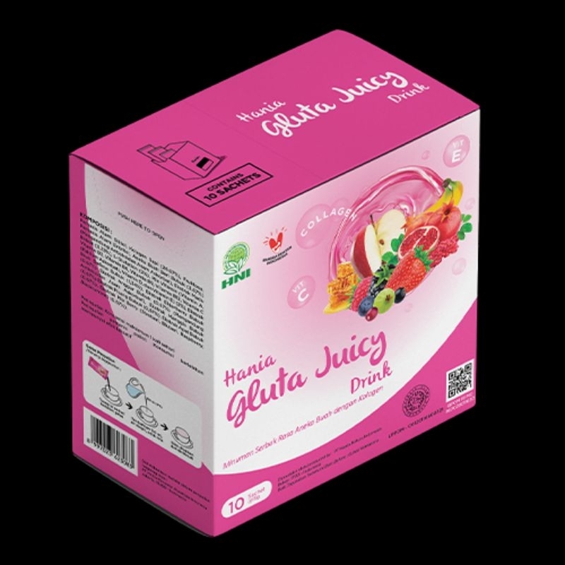 HANIA GLUTA JUICY DRINK MINUMAN KOLAGEN HNI HPAI