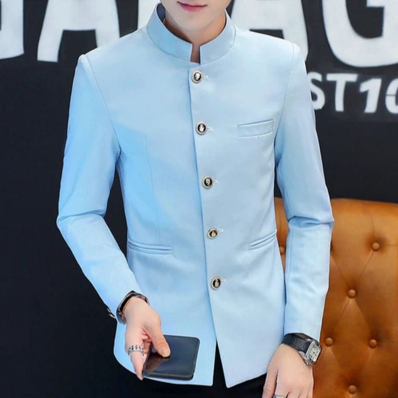 JAS MANDARIN / JAS KOKO PRIA / BLAZER MANDARIN / Jas koko Pria Mandarin Slimfit Casual Jasko