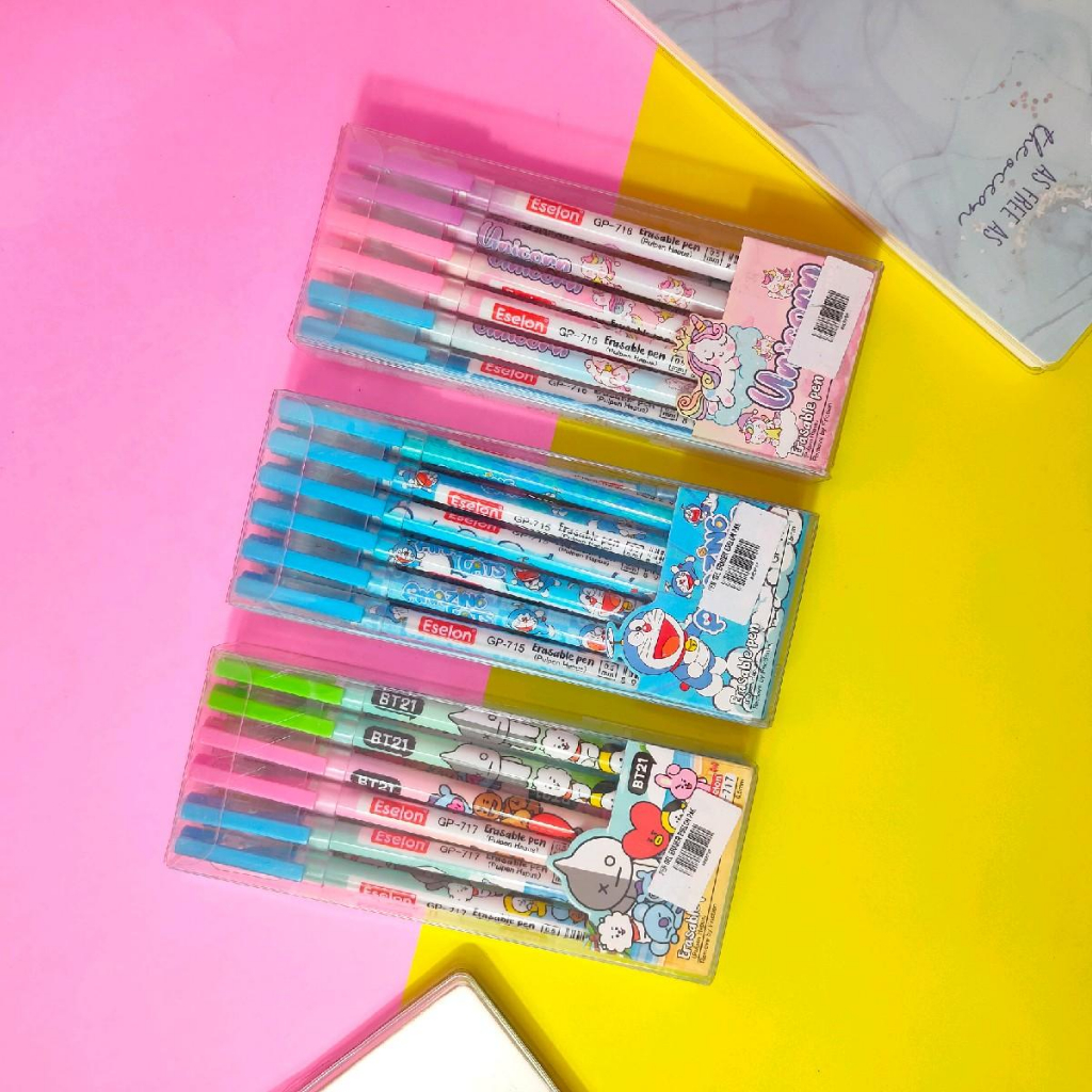 

Pulpen Gel Aesthetic Erasable (Bisa dihapus) Eselon GP-716 stationery tulis