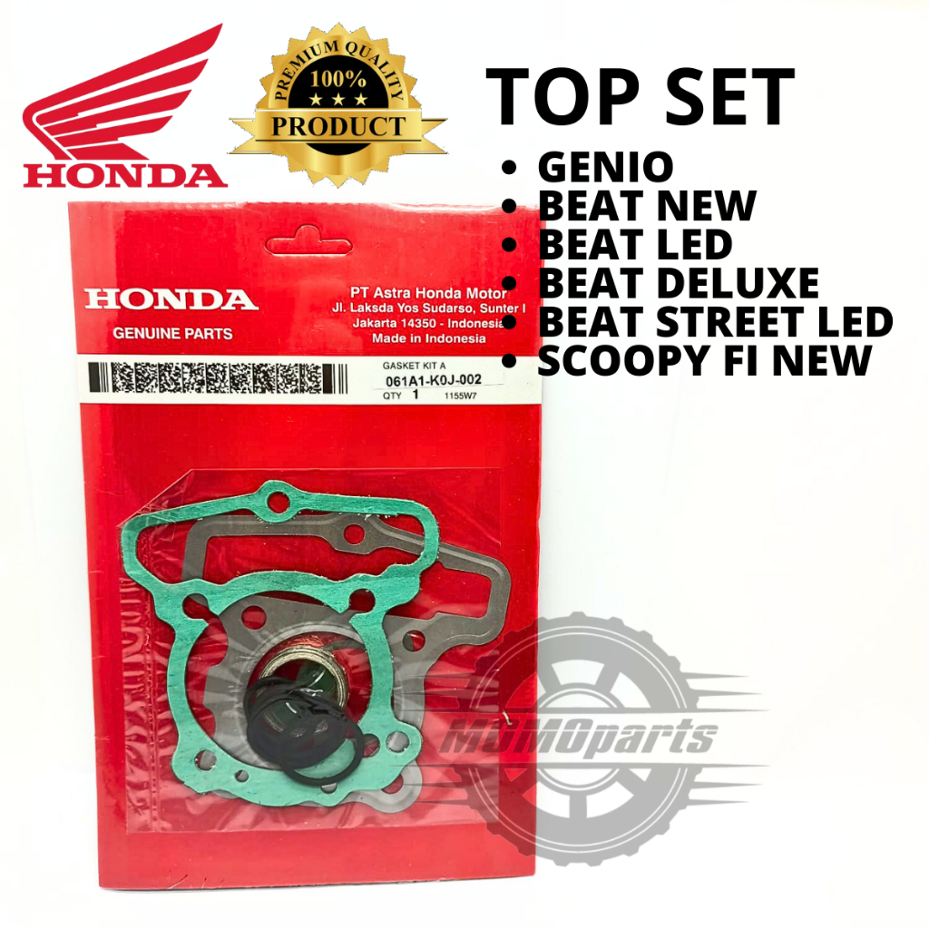 ORIGINAL PAKING GASKET TOP SET TOPSET HONDA K0J GENIO BEAT DELUXE STREET LED SCOOPY FI NEW KUALITAS 