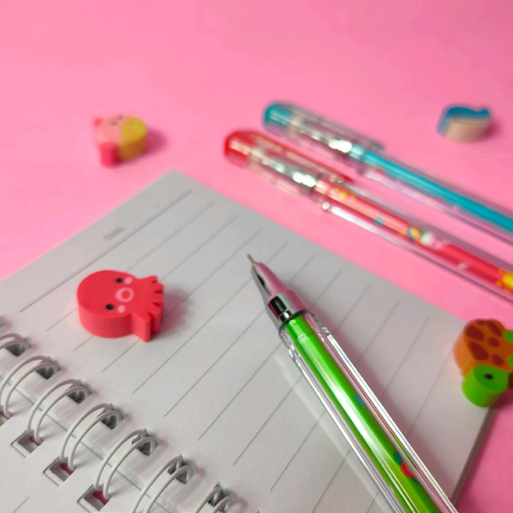 1 Pack Pen Gel Tizo isi 12pcs TG31035-E Stationery Tulis Plastik