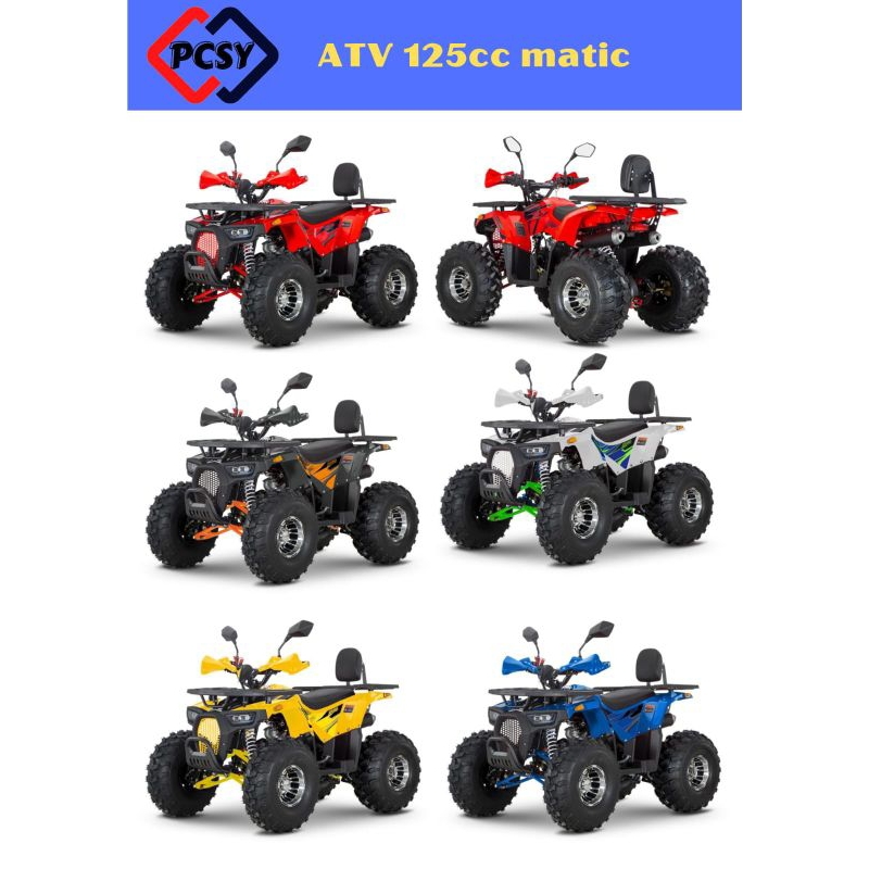 ATV SUPER WARRIOR 125 CC MESIN 4 TAK SEMI MATIC ~ATV MATIC 125 CC~MAINAN ATV CROSS