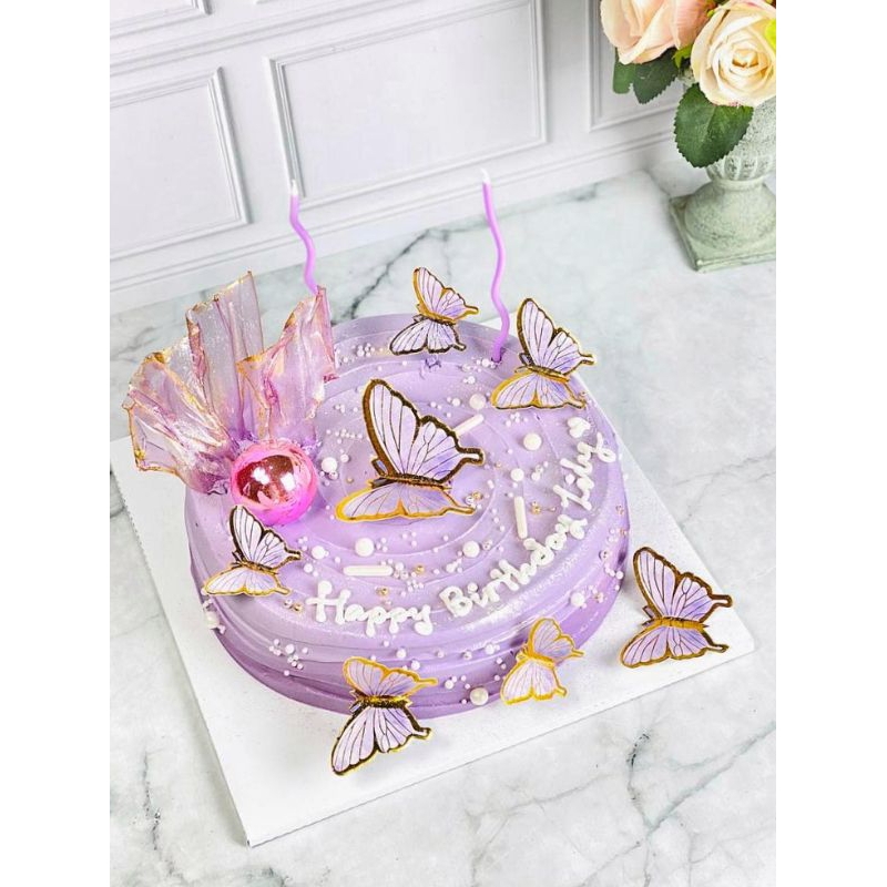 

cake ulang tahun birthday butterfly