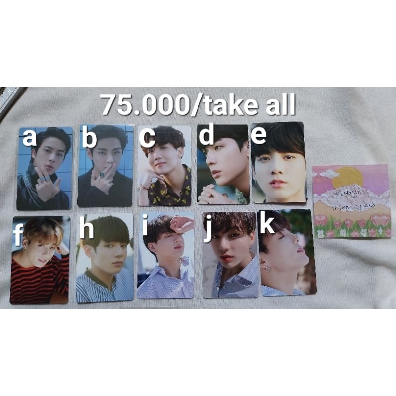 wts pc photocard bts proof dicon jungkook v taehyung jin