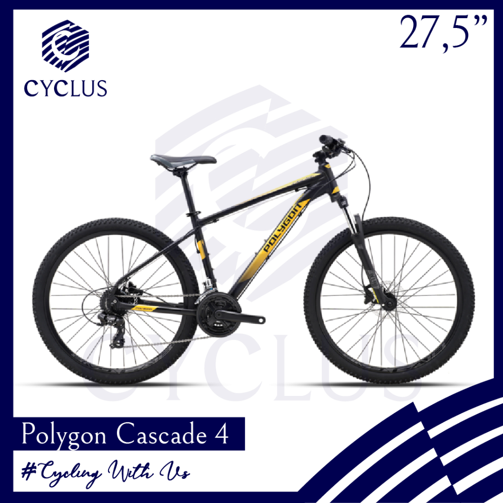 INSTAN - Sepeda Gunung MTB Polygon Cascade 4 Terbaru New 27,5 Inch Anak Dewasa Merk Polygon
