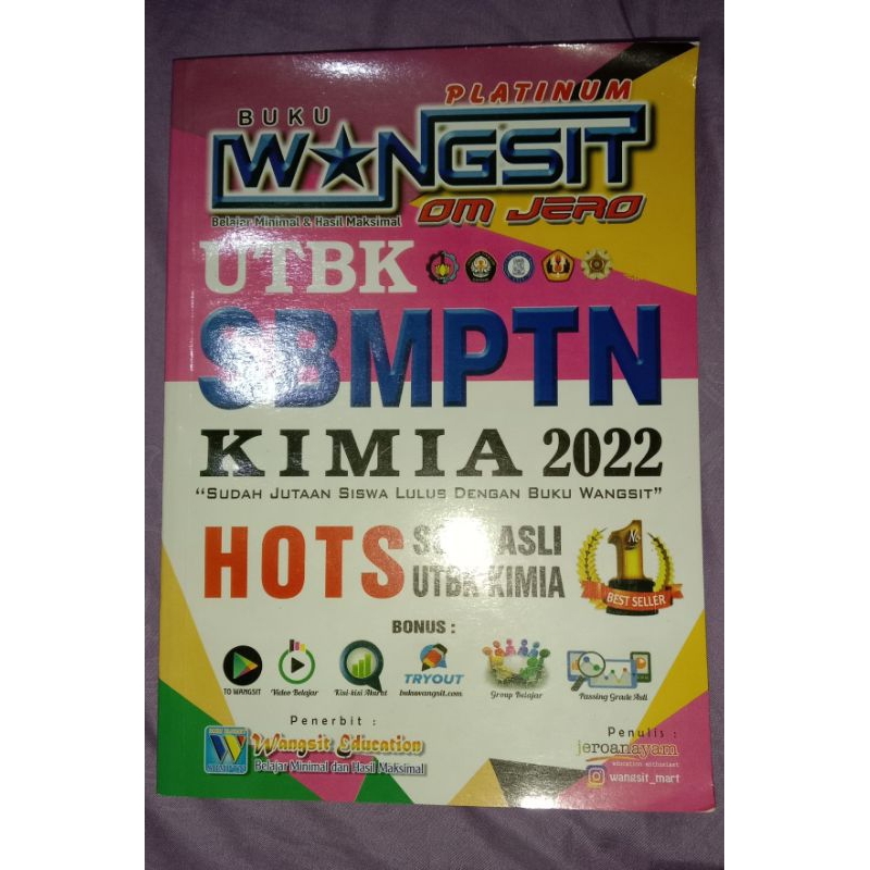 PRELOVED BUKU WANGSIT KIMIA OM JERO 2022 *free rumus sakti kimia + tabel periodik