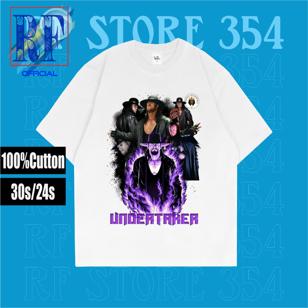 TSHIRT | OVERSIZE | KAOS VINTAGE SMACKDOWN WWE UNDERTAKER | BAJU BOOTLEG | TIM RAW | BAJU HITAM KATU