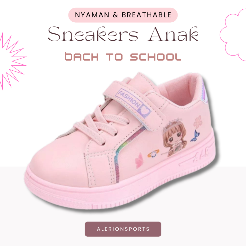 Sepatu Anak Sekolah Perempuan Sd Tk Smp Sepatu Sneakers Anak Perempuan 10 12 Tahun