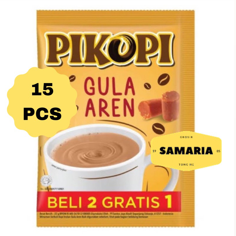 

Pikopi Gula Aren Saset 22 Gram isi 15 pcs