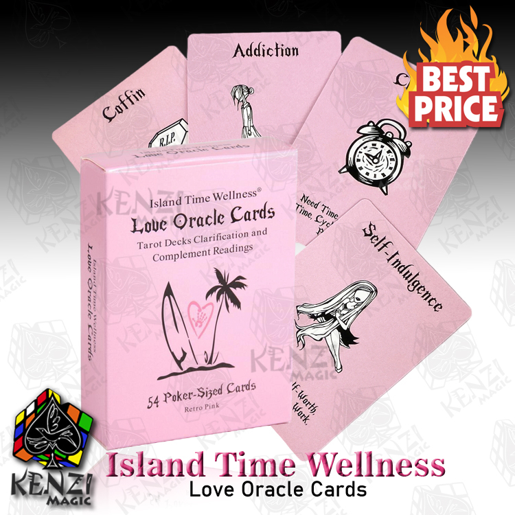 Kartu Love Oracle - Island Time Wellness ( Pink )