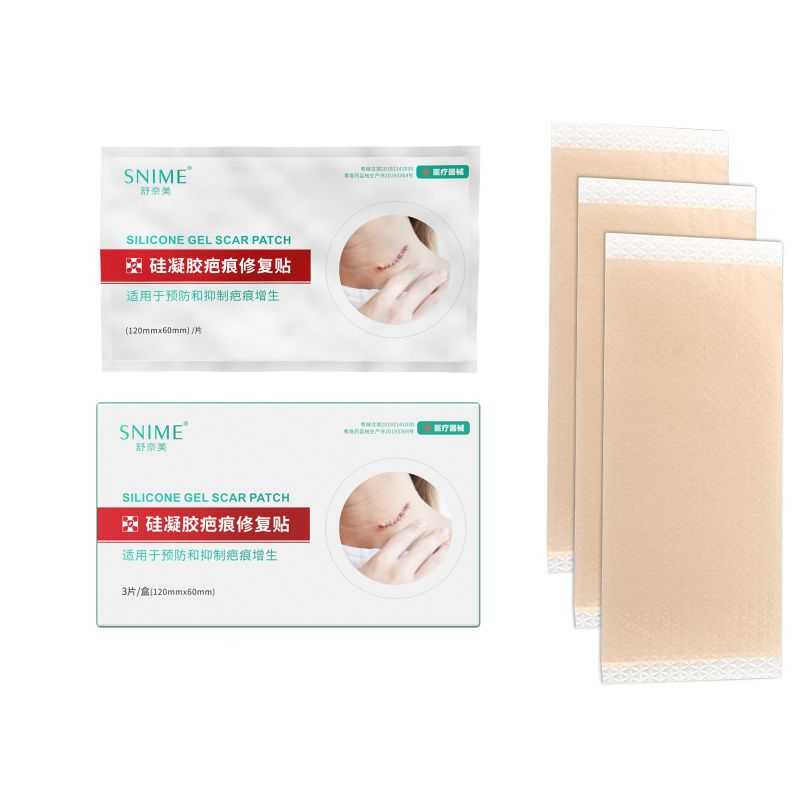 Isi 3 Silikon Removable Scar Sheet Plester Keloid Scars Away Medical Grade Soft Silicone