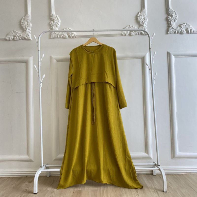 GAMIS GLENCA MAXY DRESS RAYON TEBAL