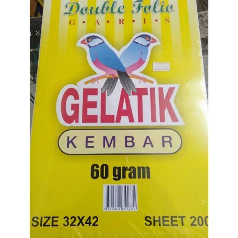 

Double folio garis gelatik 1 pack /200lembar