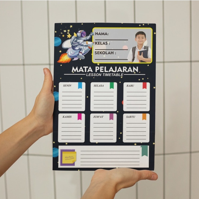 

POSTER JADWAL PELAJARAN - Poster sekolah jadwal pelajaran weekly planner