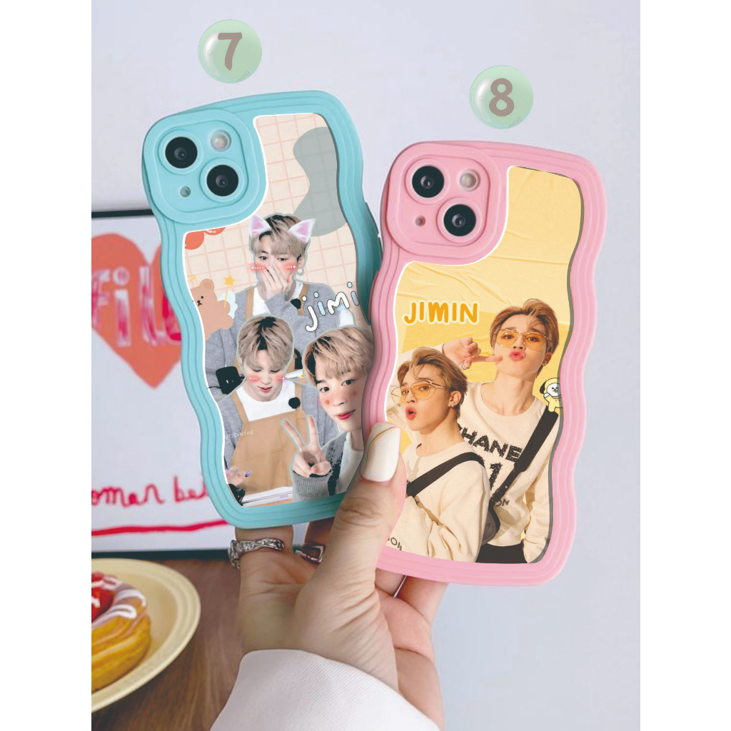 COD ||  JIMIN BTS BANGTANBOYS OT7 casing hp wave candy gelombang bisa untuk semua type hp A33 5G-A53
