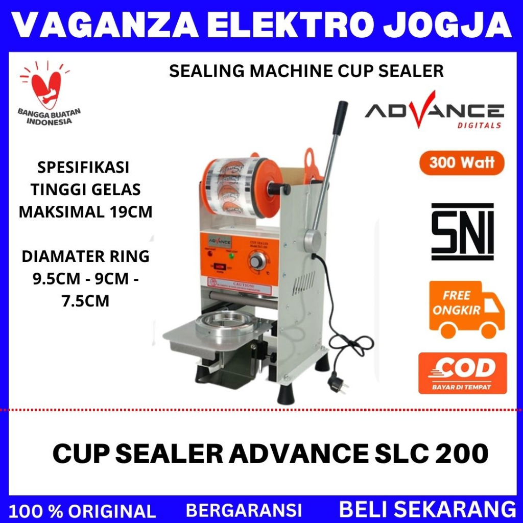 CUP SEALER ADVANCE // SEALING MACHINE CUP SEALER ADVANCE SLC 200-100