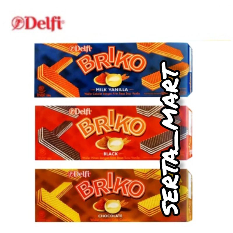 

Delfi Briko Wafer 145gt - Wafer Briko Chocolate / Black / Milk Vanilla