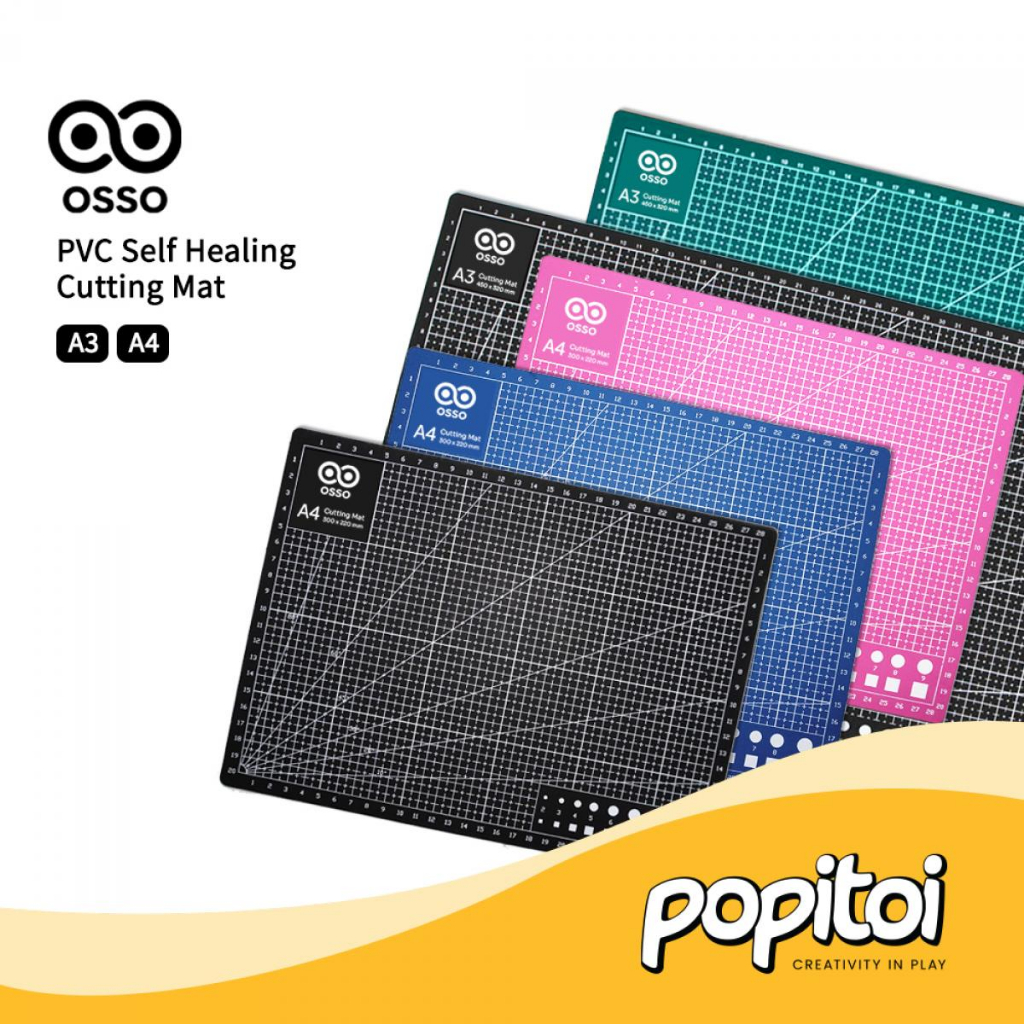 

PVC Self Healing Cutting Mat A4 Double Sided Pad Board Alas Potong Craft
