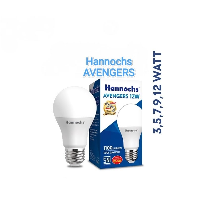 Lampu led Hannochs Avengers/Bohlam led Hannochs Avengers 3-15watt cahaya putih